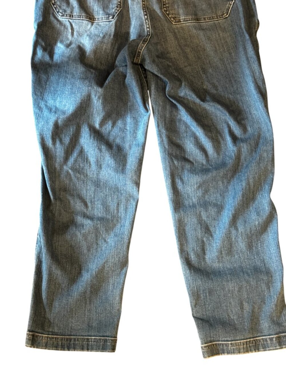 Women’s Denim Overall Jumpsuit Size 10 Tie Waist Bib Overalls - Picture 10 of 10